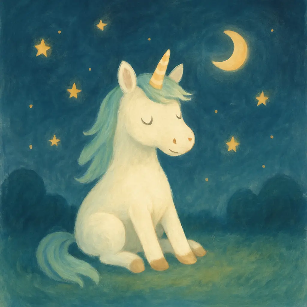 Illustration : La licorne qui avait perdu ses couleurs