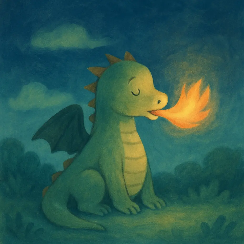 Illustration : Le dragon pompier