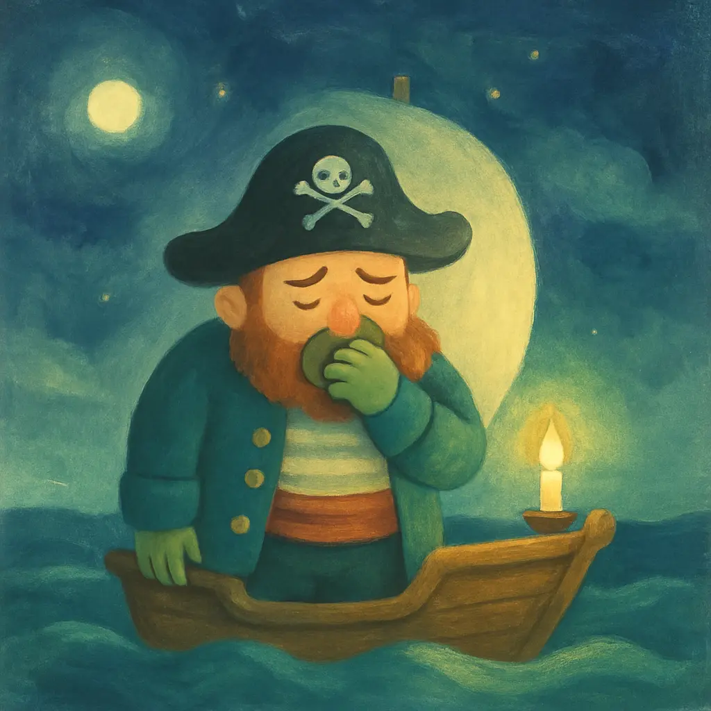 Illustration : Le pirate qui avait le mal de mer