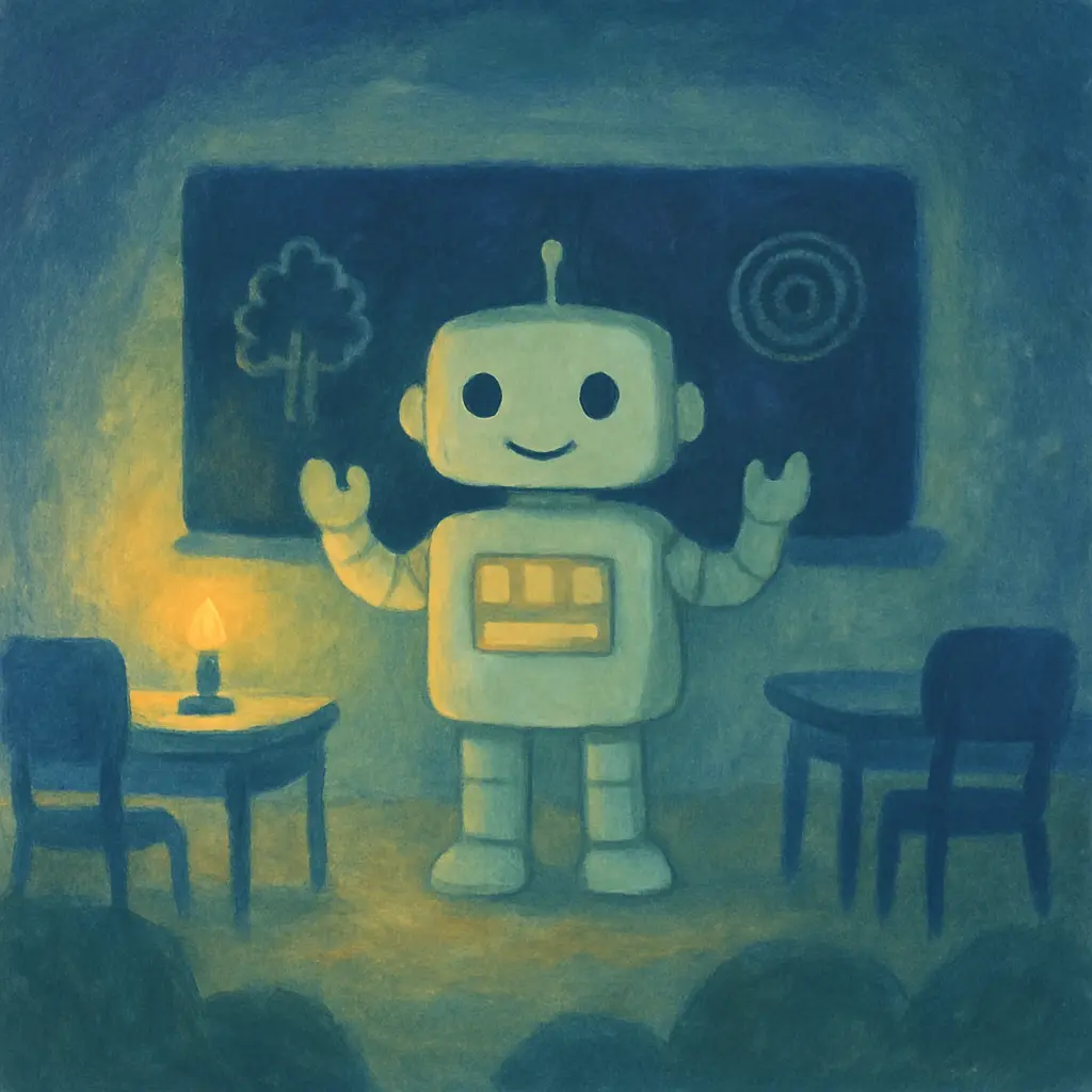 Illustration : Le robot qui apprenait à dire bonjour